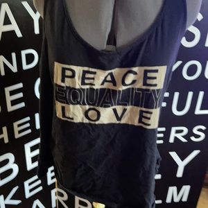 Trendy tank - Peace Equality Love